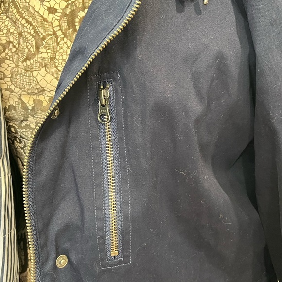 NWOT WoolOver cotton coat with buttoned in lining - Picture 4 of 13